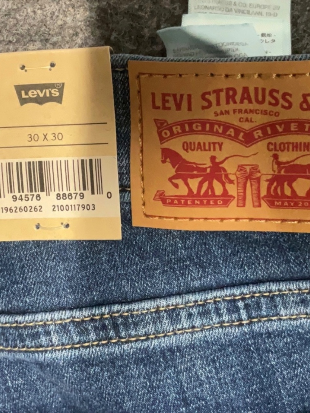 Dark Wash 311 Shaping Skinny Levi's Jeans 30x30 - Picture 6 of 6